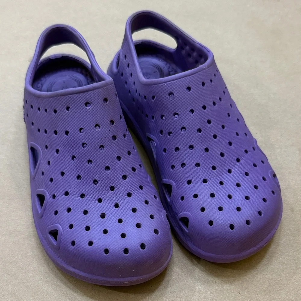 Girls Purple Slip-On Tote Shoes